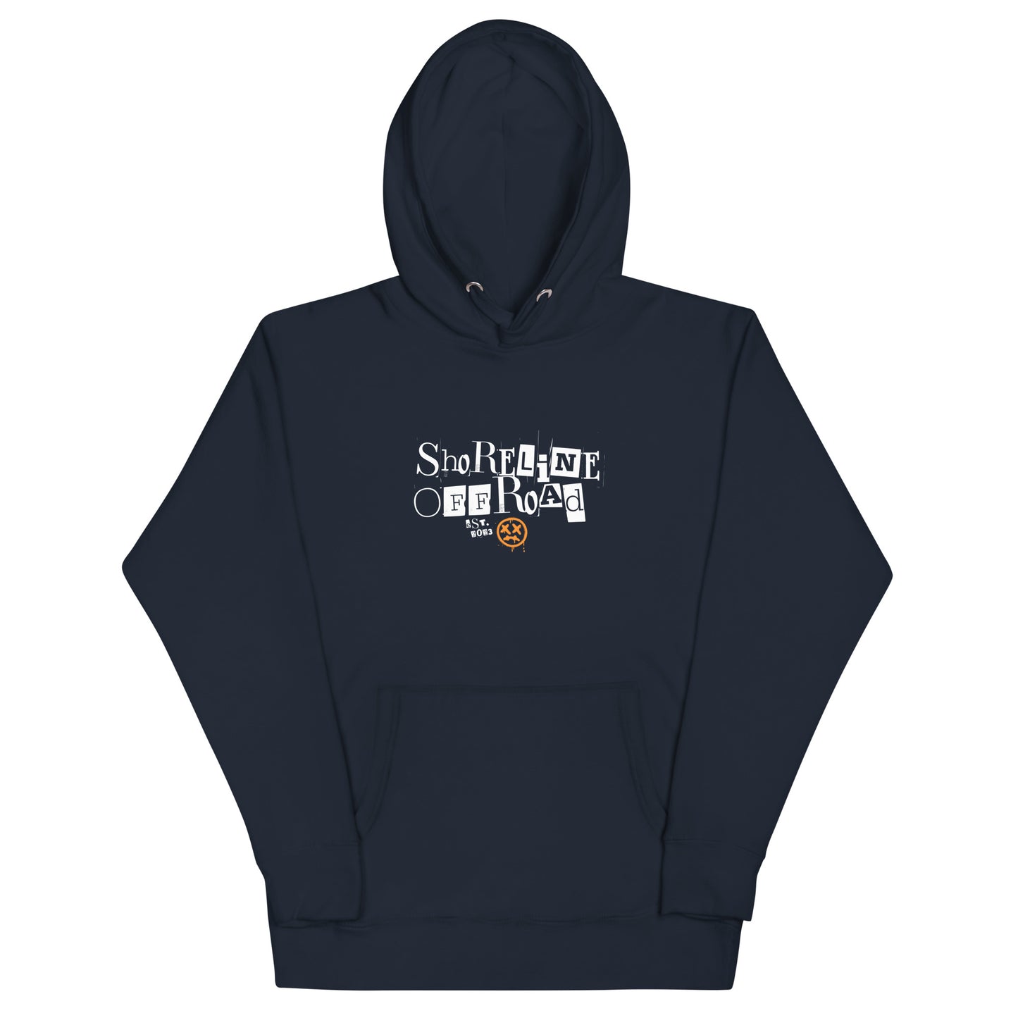 a dark blue hoodie with the words stay calm and play on it