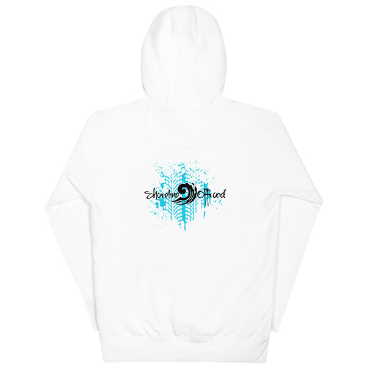 a white hoodie with the words surfboard printed on it