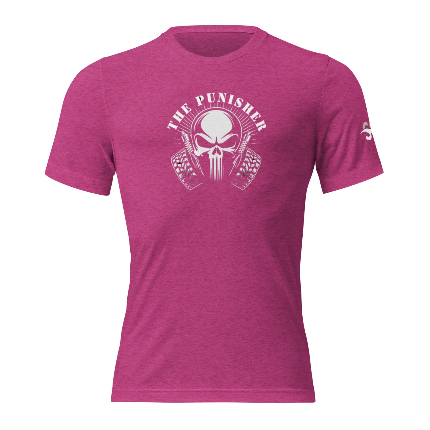 a pink t - shirt with a skull on it