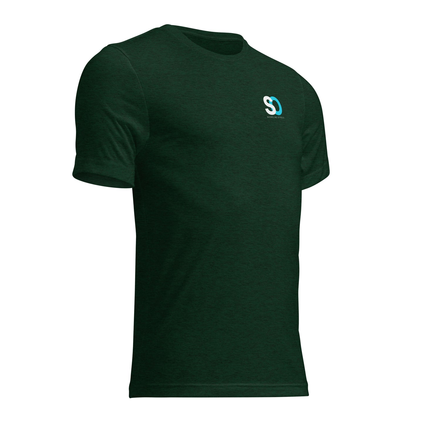 a green t - shirt with a white s on it