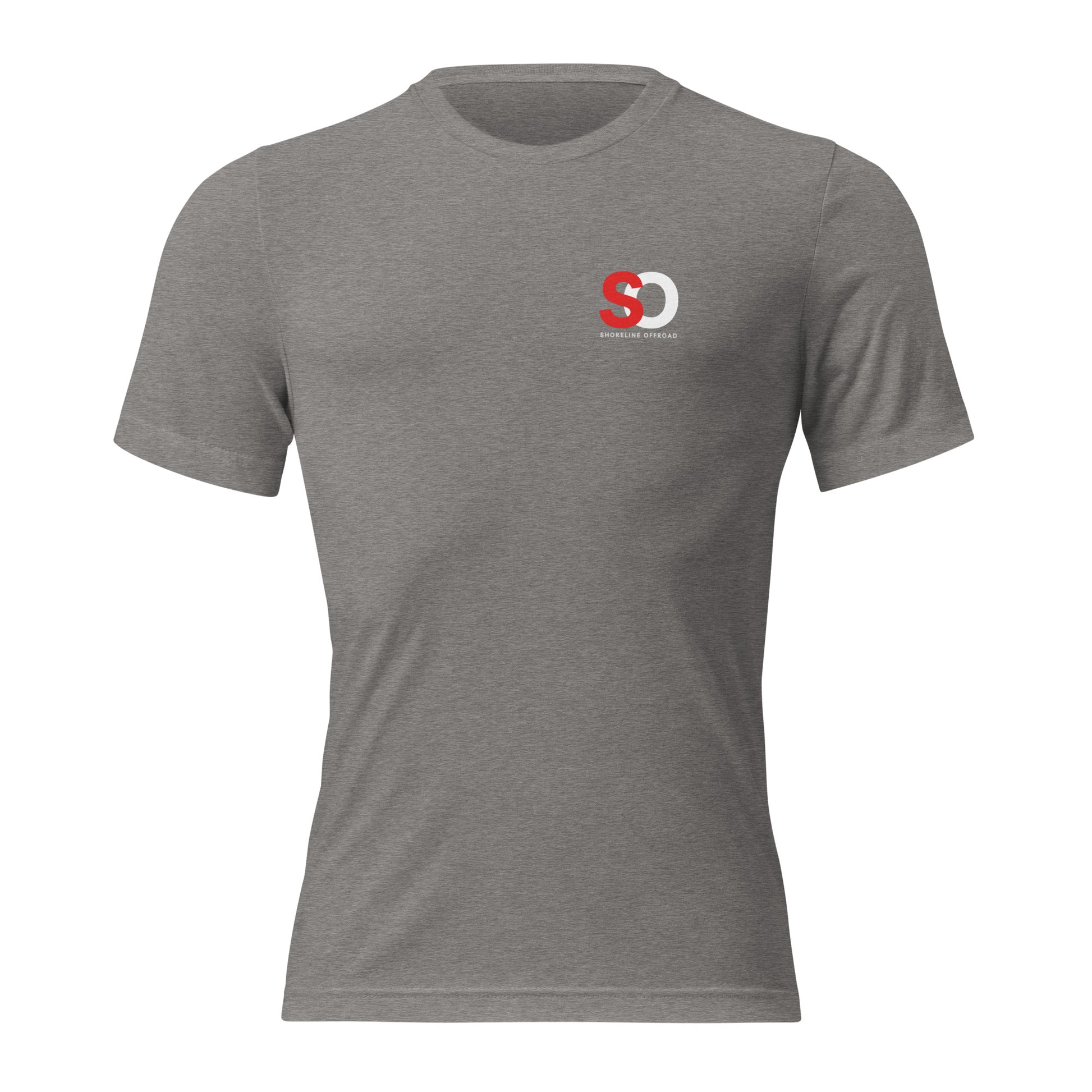 a grey t - shirt with the letter s on it