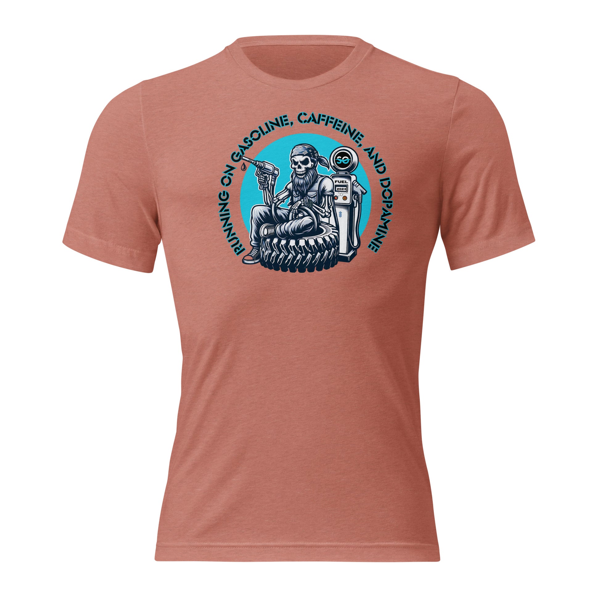 a women's t - shirt with an image of a man sitting on a