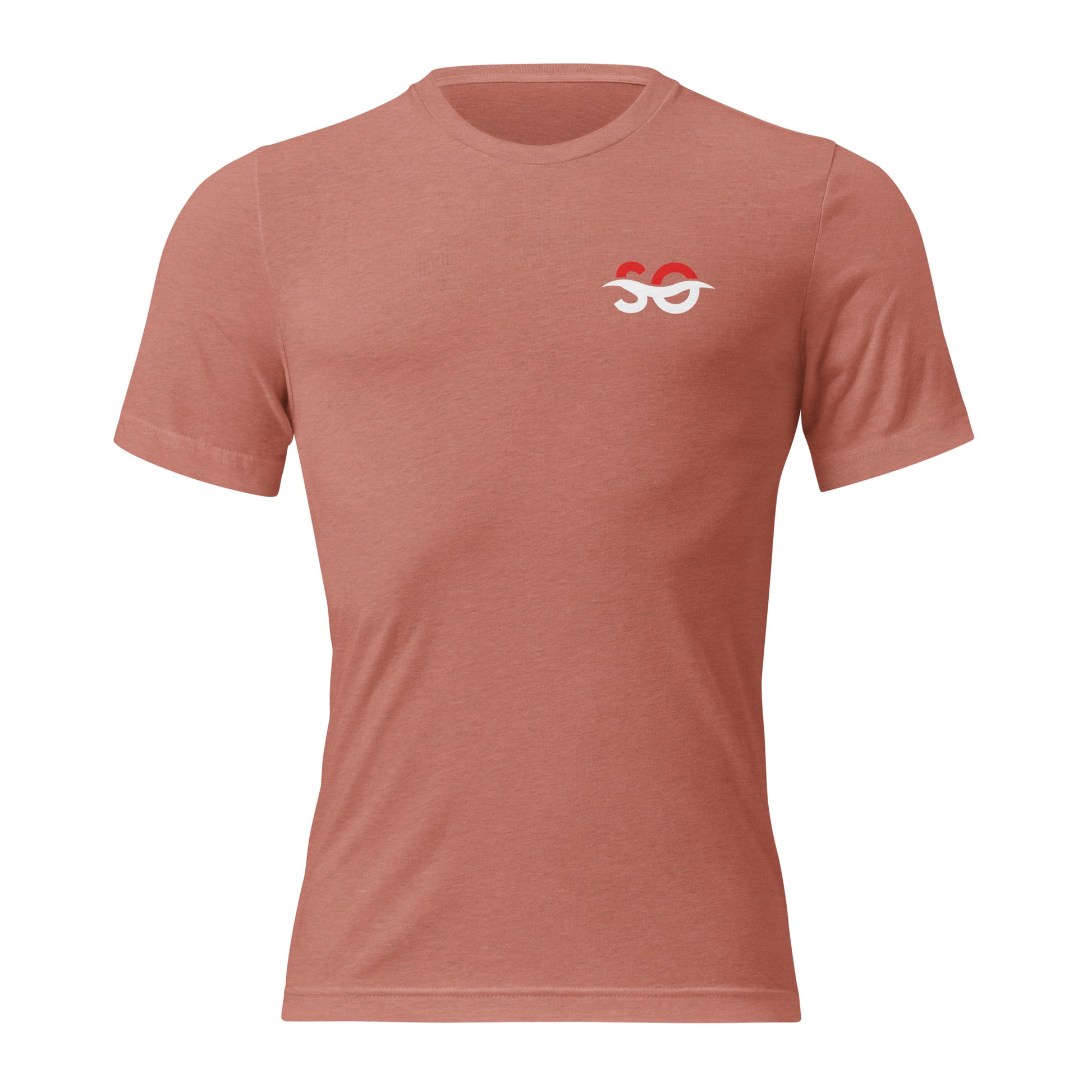 a women's t - shirt with a red heart on the chest