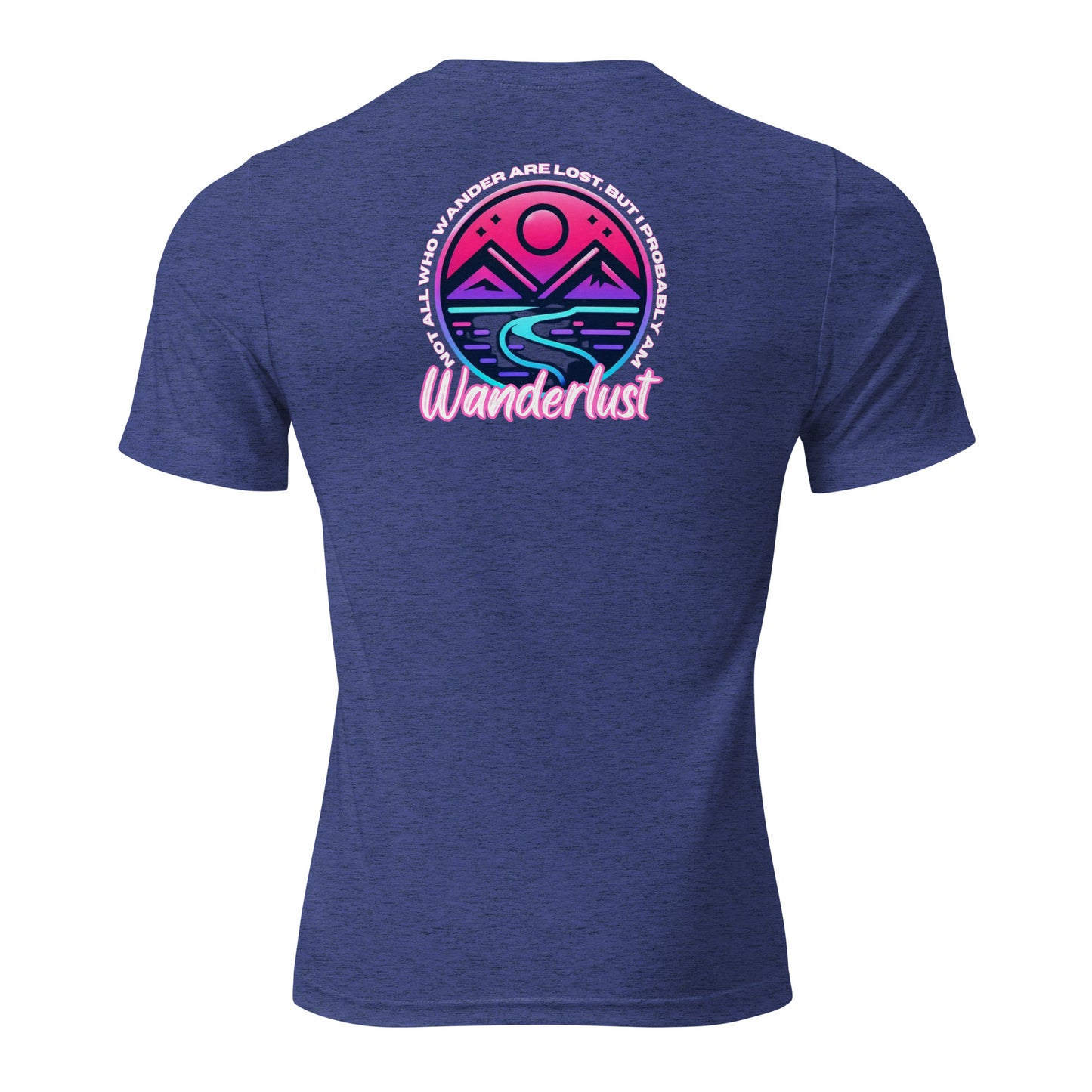 a women's t - shirt with the words wanderrust on it