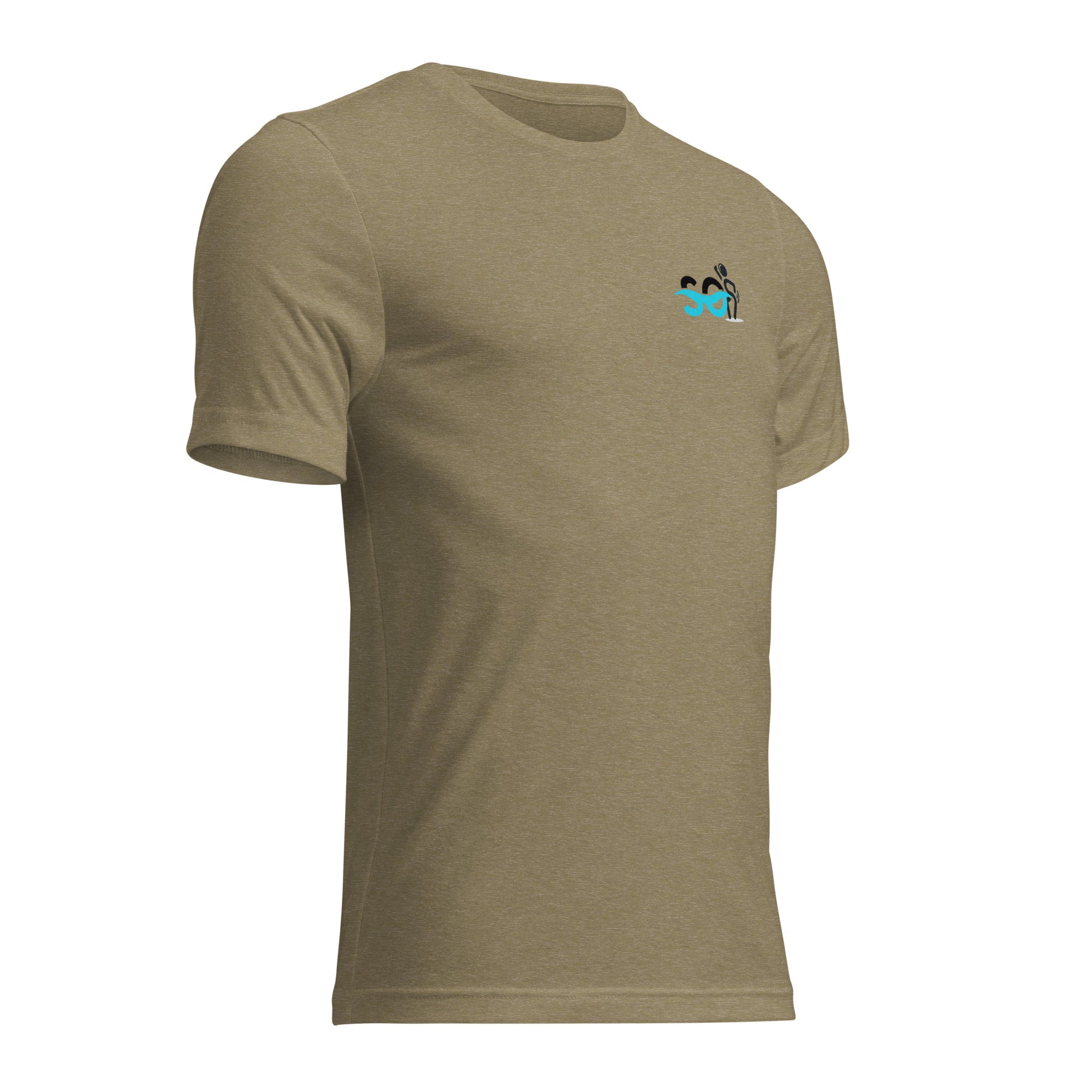 a tan t - shirt with a picture of a bird on it