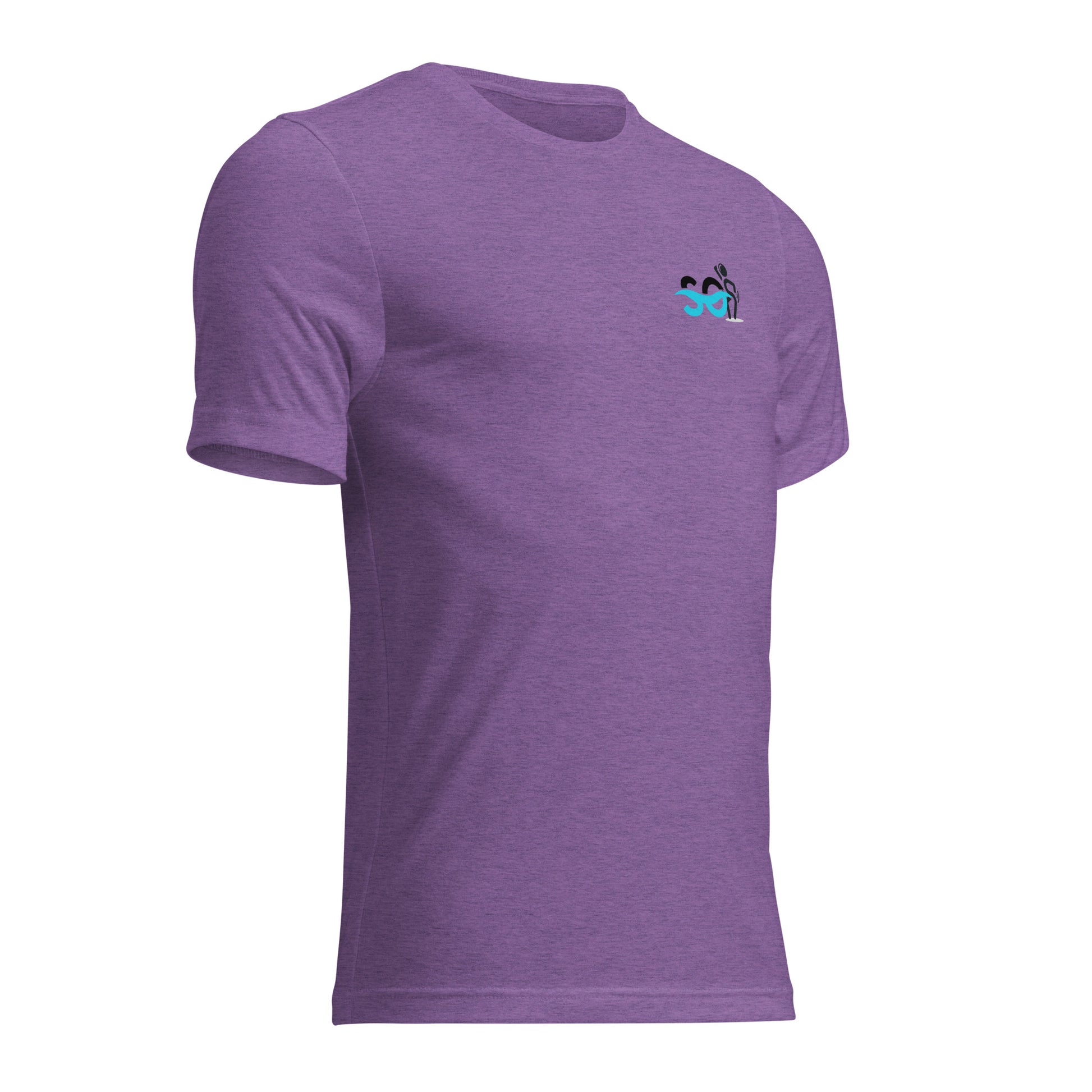 a purple t - shirt with a picture of a horse on it