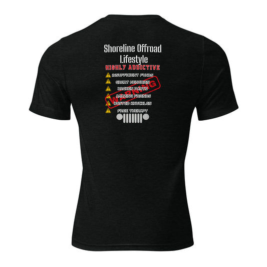 a black t - shirt with a list of different things on it