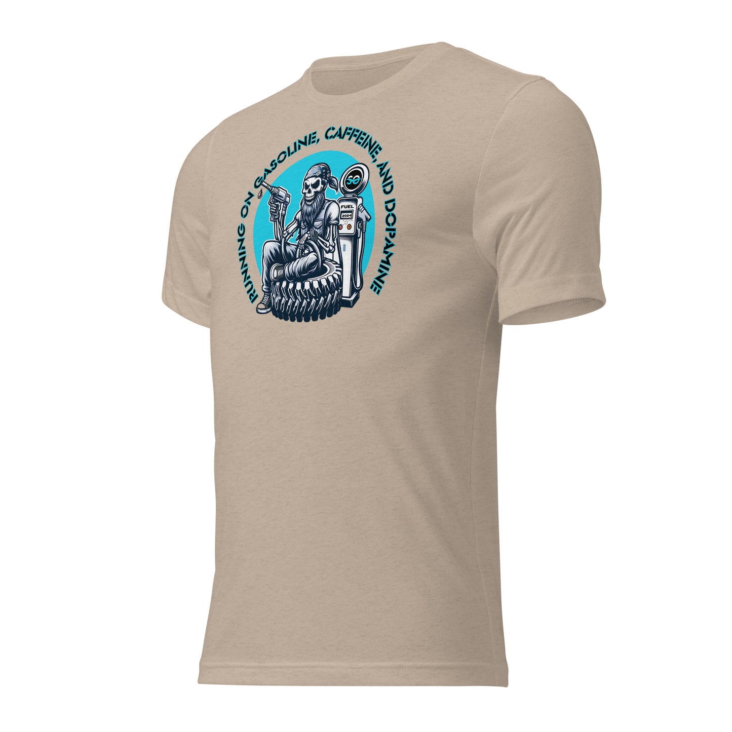 a t - shirt with a skeleton riding a motorcycle