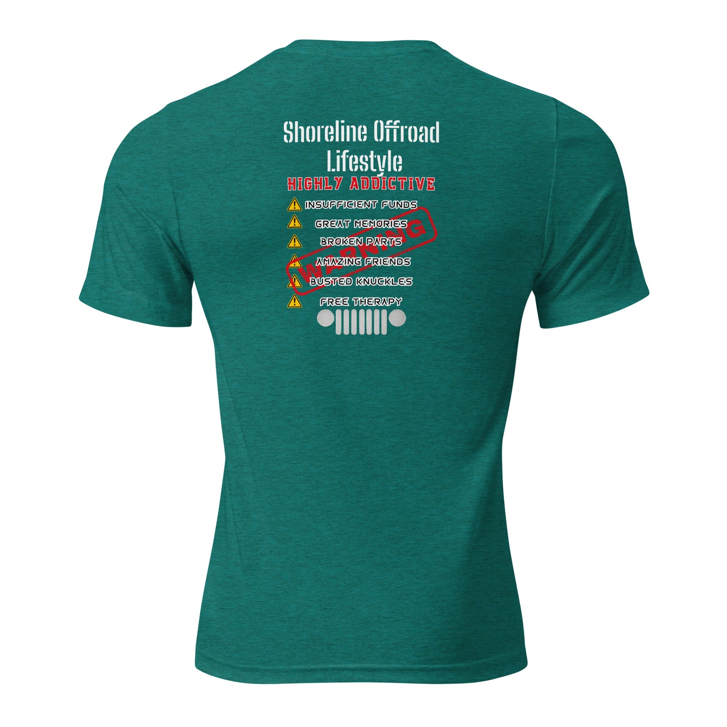 a green t - shirt with a list of different things on it