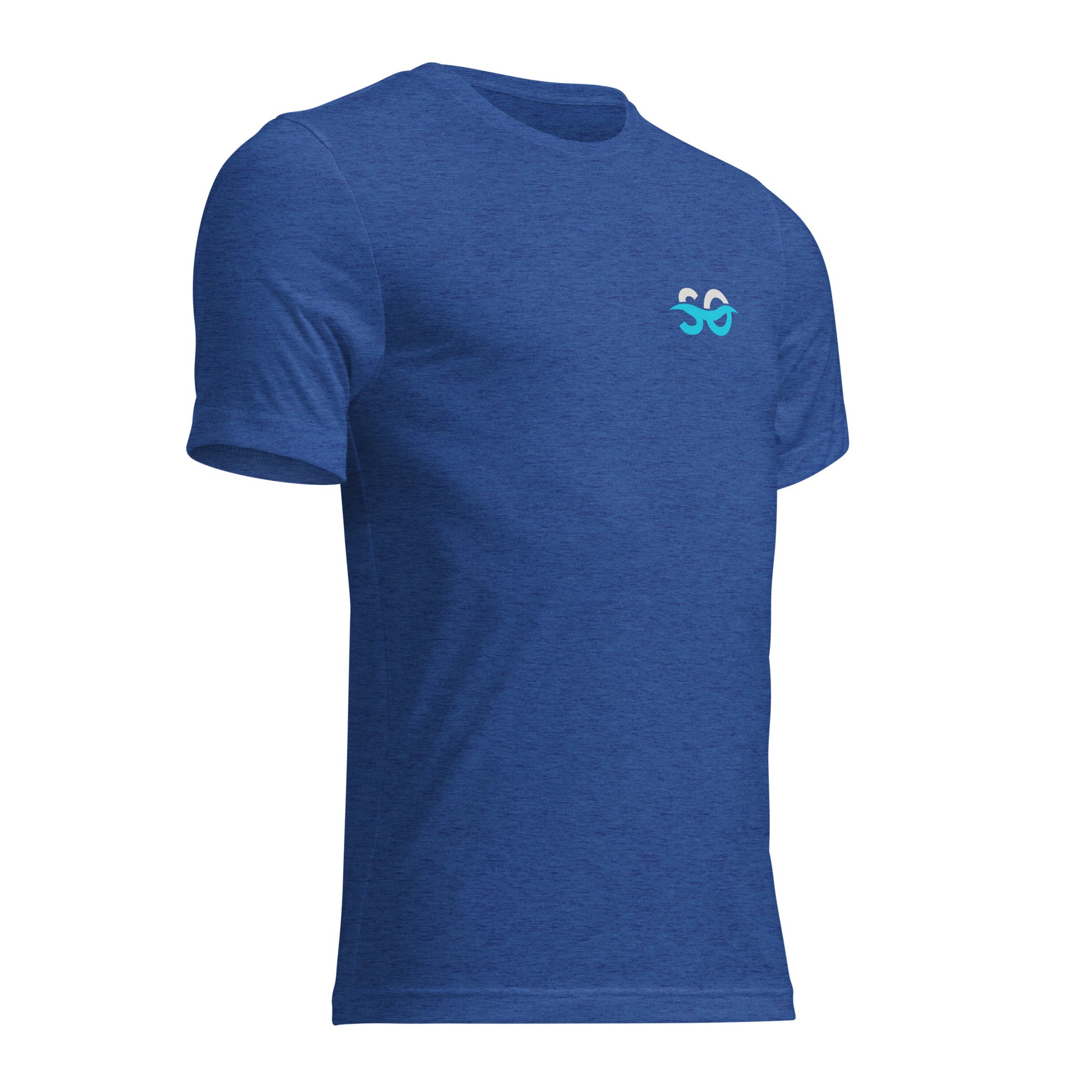 a blue t - shirt with the number 38 printed on it