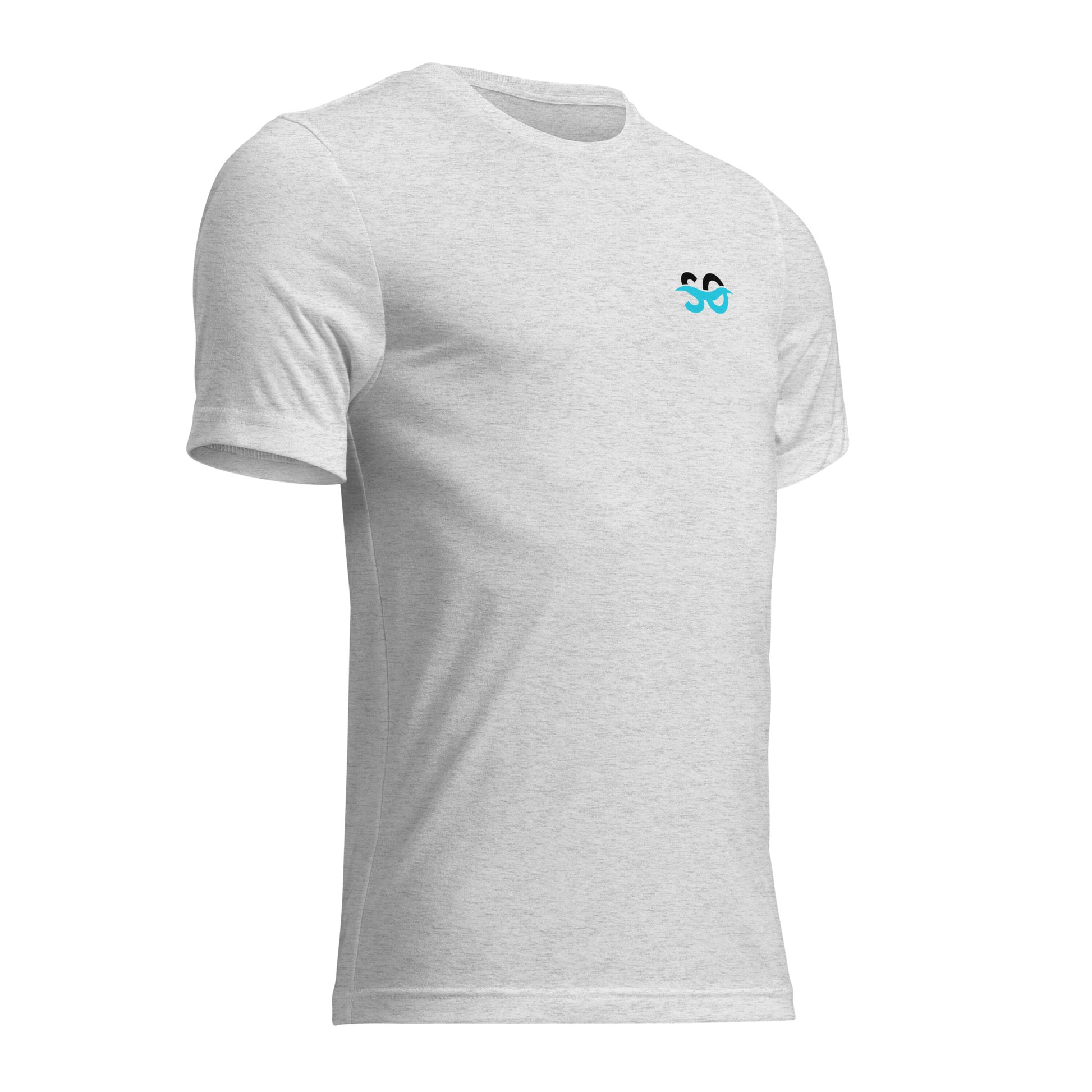 a white t - shirt with a blue bird on it