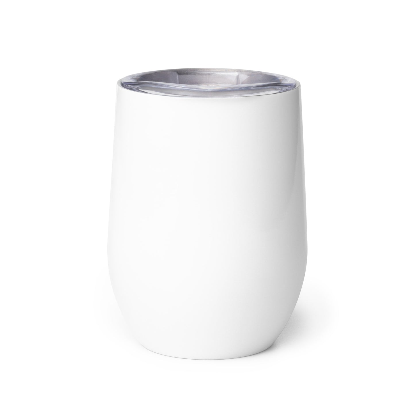 a white cup with a lid on a white background