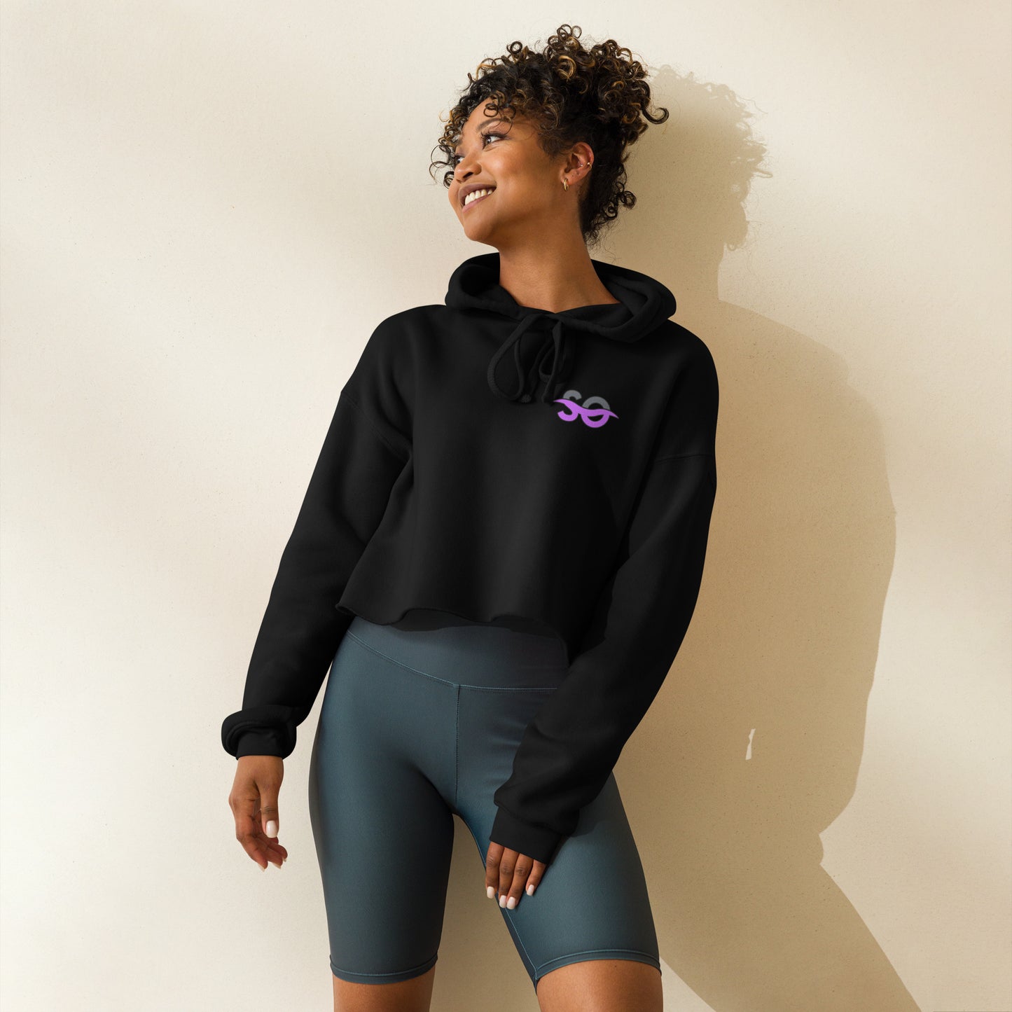 Shoreline Offroad Raven Crop Hoodie