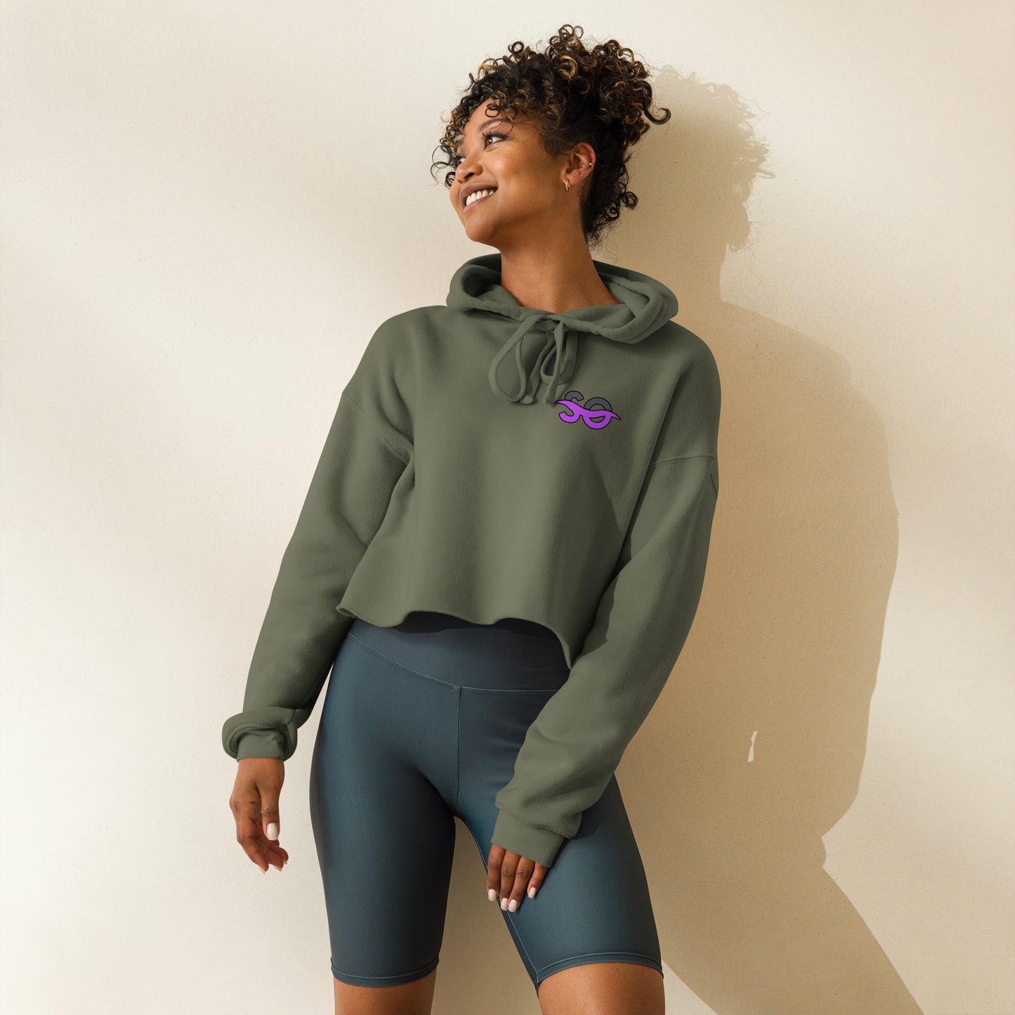 Shoreline Offroad Raven Crop Hoodie