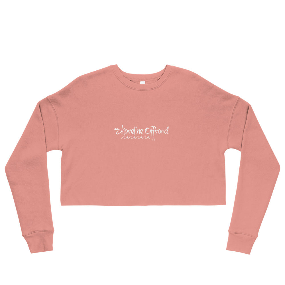 a women's crop top with the words, somewhere church on it