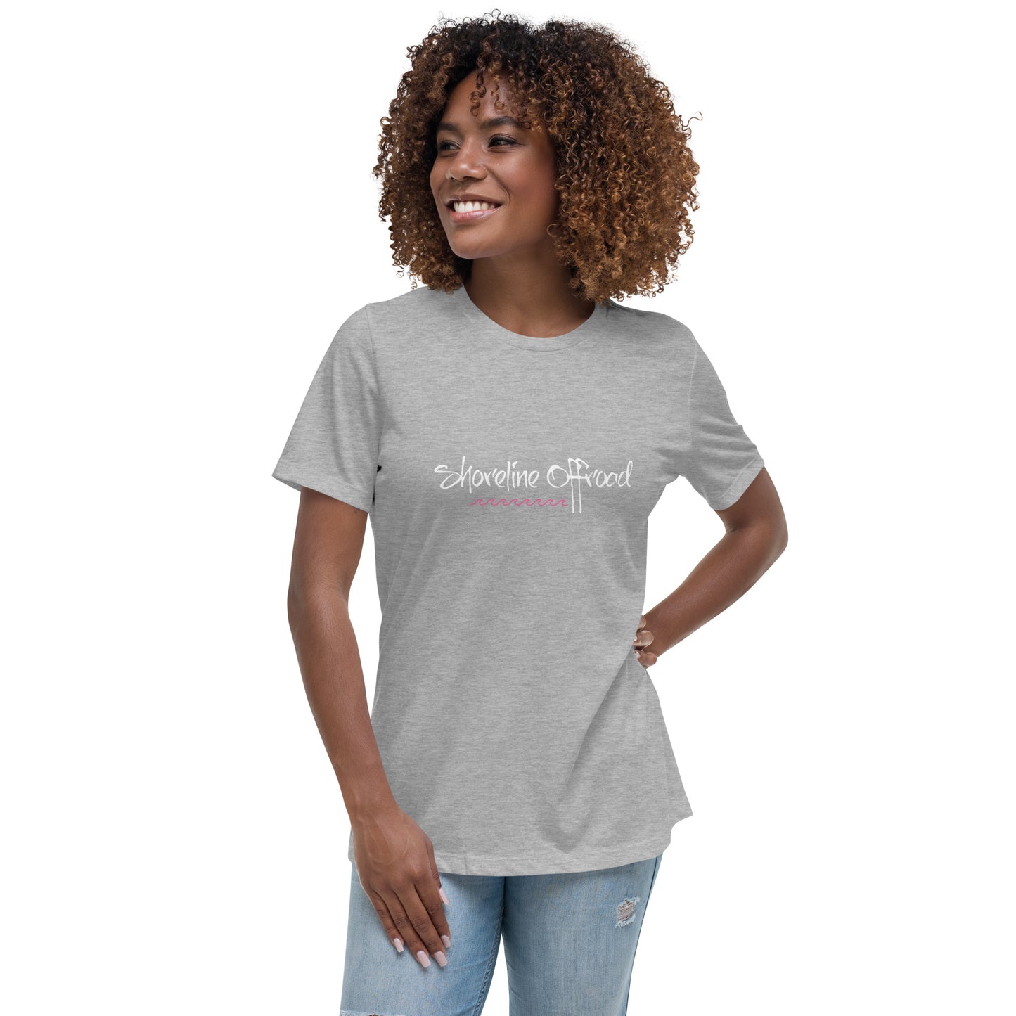 a woman wearing a t - shirt that says everyone is good