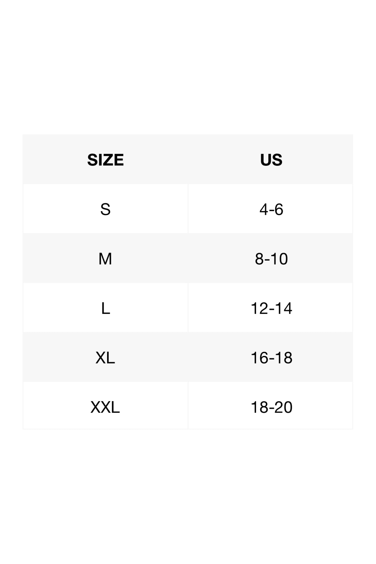 the size chart for a women's shoes